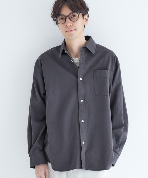 coca（coca）（コカ）の「バイオ加工シャツ（シャツ/ブラウス・メンズ・ダークブルー/チャコール・XL/M/L）」の7枚目の写真