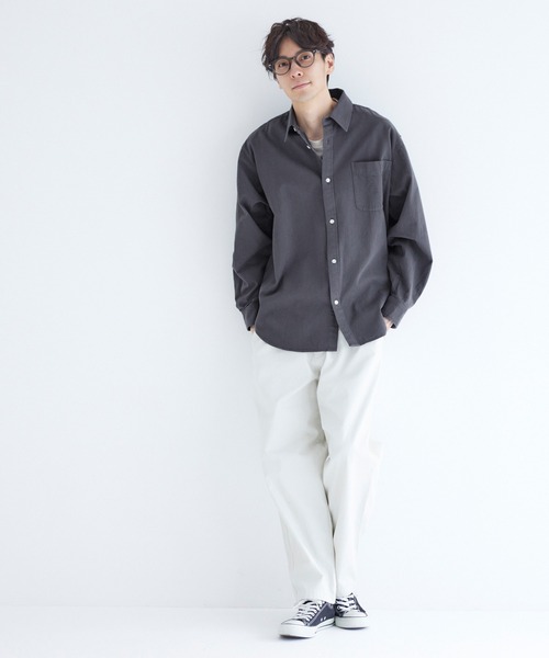 coca（coca）（コカ）の「バイオ加工シャツ（シャツ/ブラウス・メンズ・ダークブルー/チャコール・XL/M/L）」の3枚目の写真