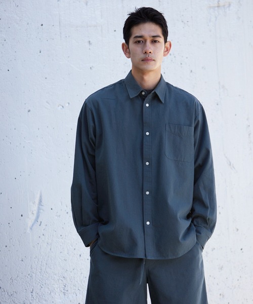 coca（coca）（コカ）の「バイオ加工シャツ（シャツ/ブラウス・メンズ・ダークブルー/チャコール・XL/M/L）」の9枚目の写真