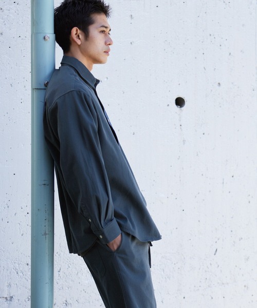 coca（coca）（コカ）の「バイオ加工シャツ（シャツ/ブラウス・メンズ・ダークブルー/チャコール・XL/M/L）」の10枚目の写真