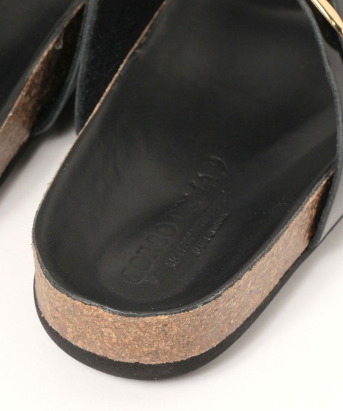 CORSO ROMA,9(コルソローマ)の「【CORSO ROMA 9】2バックルサンダル(サンダル・レディース・ブラック/ホワイト・36/38/37)」の4枚目の写真