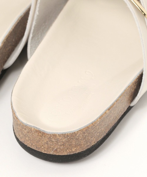 CORSO ROMA,9(コルソローマ)の「【CORSO ROMA 9】2バックルサンダル(サンダル・レディース・ブラック/ホワイト・36/38/37)」の7枚目の写真