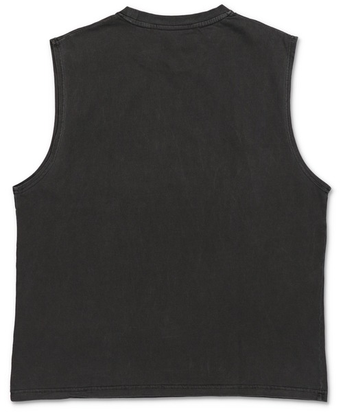 SPINNS（スピンズ）の「ピグメント加工ノースリーブTシャツ/レトロイーグル/短丈/古着風（Tシャツ/カットソー・メンズ・ブラック/カーキ・ONESIZE）」の6枚目の写真