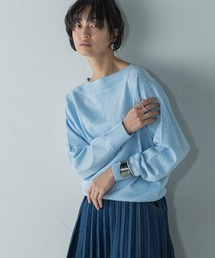 Vガゼットドルマンニットプルオーバー≪手洗い可能≫
