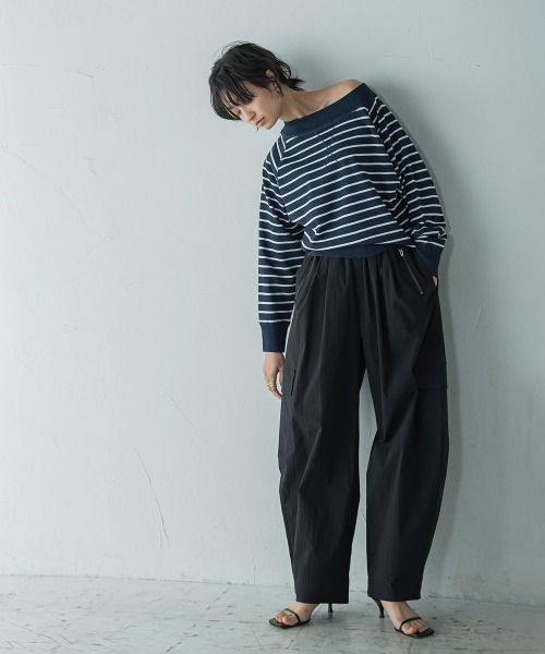 MAYSON GREY(メイソングレイ)の「Vガゼットドルマンニットプルオーバー≪手洗い可能≫(ニット/セーター・レディース・ブルー系その他/ライトグレー/ブルー/ホワイト/レッド系その他・M)」の10枚目の写真