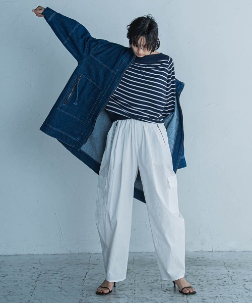 MAYSON GREY(メイソングレイ)の「Vガゼットドルマンニットプルオーバー≪手洗い可能≫(ニット/セーター・レディース・ブルー系その他/ライトグレー/ブルー/ホワイト/レッド系その他・M)」の14枚目の写真