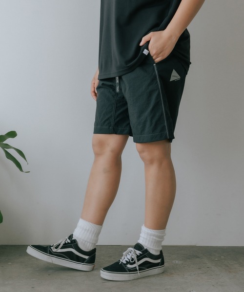 グラミチ　アンドワンダー　Patchwork Wind Short ハーフパンツ Patchwork wind short-パッチワークウィンドショーツ-and wander