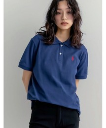[U.S. POLO ASSN.][別注]鹿の子刺繍ポロシャツ