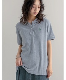 [U.S. POLO ASSN.][別注]鹿の子刺繍ポロシャツ