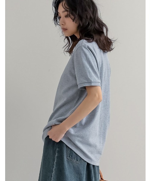 U.S. POLO ASSN.（ユーエスポロアッスン）の「[U.S. POLO ASSN.][別注]鹿の子刺繍ポロシャツ（Tシャツ/カットソー・レディース・ホワイト/ネイビー/ブラック/グレー・MEDIUM/LARGE）」の15枚目の写真