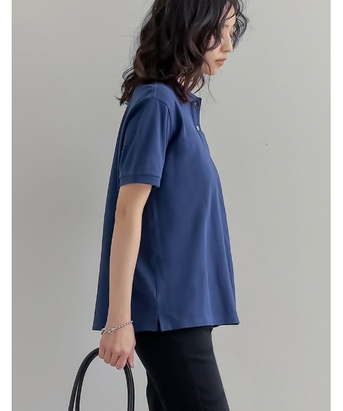 U.S. POLO ASSN.（ユーエスポロアッスン）の「[U.S. POLO ASSN.][別注]鹿の子刺繍ポロシャツ（Tシャツ/カットソー・レディース・ホワイト/ネイビー/ブラック/グレー・MEDIUM/LARGE）」の21枚目の写真