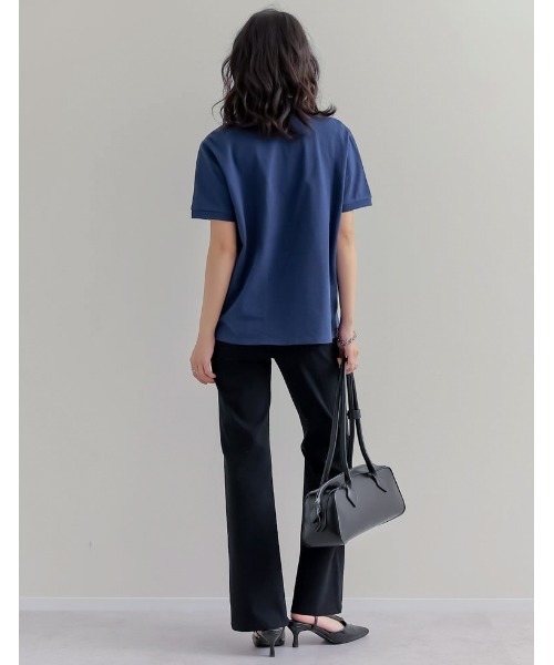 U.S. POLO ASSN.（ユーエスポロアッスン）の「[U.S. POLO ASSN.][別注]鹿の子刺繍ポロシャツ（Tシャツ/カットソー・レディース・ホワイト/ネイビー/ブラック/グレー・MEDIUM/LARGE）」の22枚目の写真