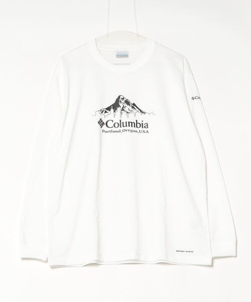 Columbia(コロンビア)の「コロンビア アーバンハイクグラフィックロングスリーブTシャツ(Tシャツ/カットソー・メンズ・ホワイト/ブラック・S/LL/M/L)」の1枚目の写真