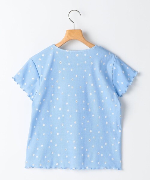 SHIPS(シップス)の「SHIPS KIDS:140~150cm / フラワー テキスタイル 半袖 TEE(Tシャツ/カットソー・キッズ・オフホワイト/ライトブルー・150/140)」の9枚目の写真