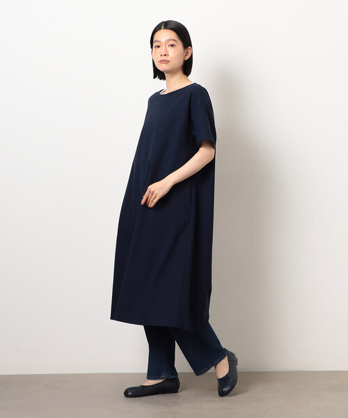 COMME CA ISM（コムサイズム）の「デイリーリラックスワンピース ナチュラル（ワンピース・レディース・ブラウン/ネイビー/オリーブ/マスタード・LARGE/MEDIUM）」の8枚目の写真