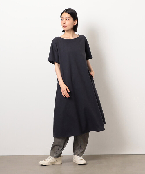COMME CA ISM（コムサイズム）の「デイリーリラックスワンピース ナチュラル（ワンピース・レディース・ブラウン/ネイビー/オリーブ/マスタード・LARGE/MEDIUM）」の14枚目の写真