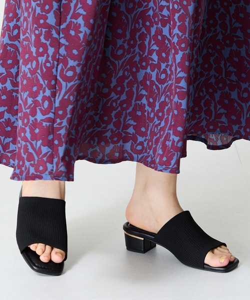 WA ORiental TRaffic(ダブルエーオリエンタルトラフィック)の「ニットミュールサンダル/52207(サンダル・レディース・ブラック/ベージュ/オレンジ・S/M/L/LL/SS/3L)」の11枚目の写真