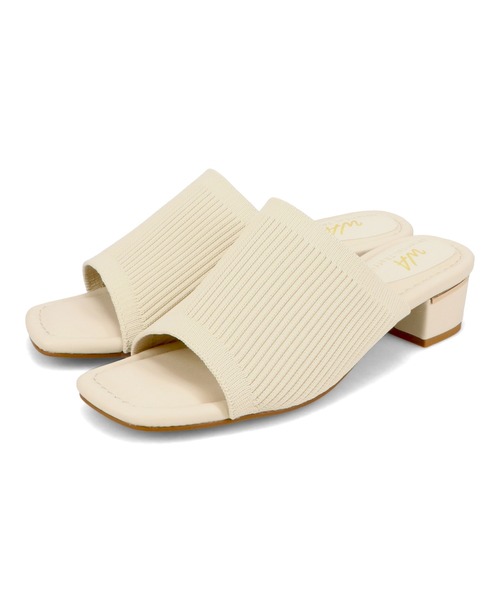 WA ORiental TRaffic(ダブルエーオリエンタルトラフィック)の「ニットミュールサンダル/52207(サンダル・レディース・ブラック/ベージュ/オレンジ・S/M/L/LL/SS/3L)」の7枚目の写真