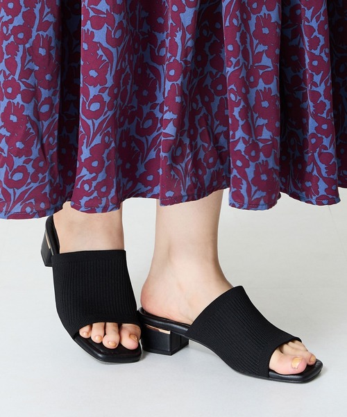 WA ORiental TRaffic(ダブルエーオリエンタルトラフィック)の「ニットミュールサンダル/52207(サンダル・レディース・ブラック/ベージュ/オレンジ・S/M/L/LL/SS/3L)」の14枚目の写真