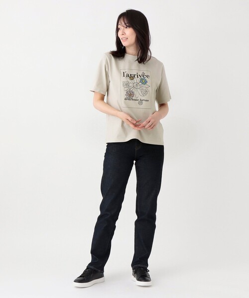セール】パッチワークフラワーTシャツ/リバティプリント（T