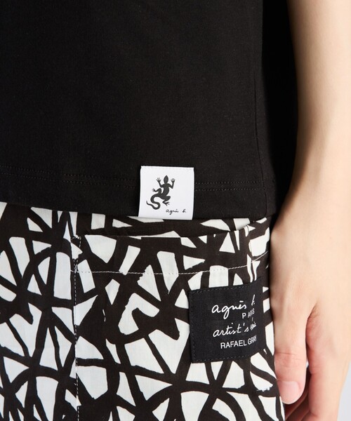 agnes b.(アニエスベー)の「コットン 半袖 Tシャツ "Le Mixte"(Tシャツ/カットソー・レディース・ブラック・LARGE/X-LARGE/MEDIUM/SMALL)」の6枚目の写真