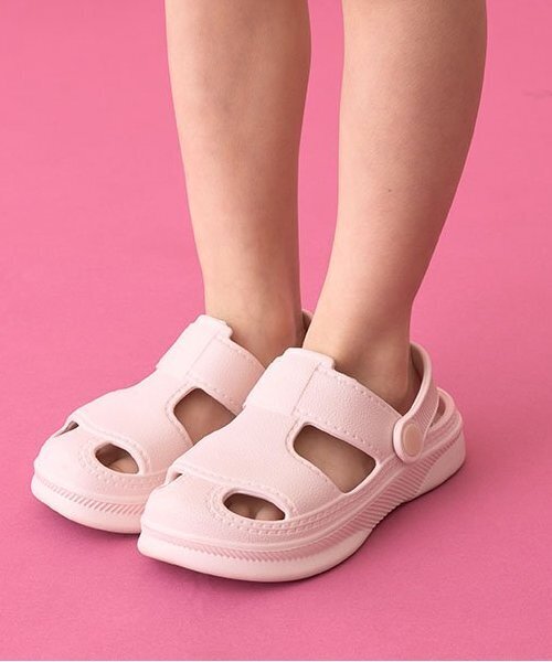 Lycee mine(リセマイン)の「【フロントカバーで安心】EVAサンダル(サンダル・キッズ・オフホワイト/ライトピンク/エメラルド/ブラック/イエロー/グリーン系その他・15cm/16cm/14cm/18cm/17cm)」の6枚目の写真