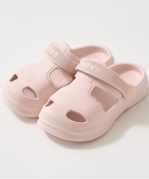 Lycee mine(リセマイン)の「【フロントカバーで安心】EVAサンダル(サンダル・キッズ・オフホワイト/ライトピンク/エメラルド/ブラック/イエロー/グリーン系その他・15cm/16cm/14cm/18cm/17cm)」の10枚目の写真