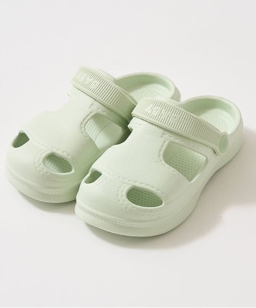 Lycee mine(リセマイン)の「【フロントカバーで安心】EVAサンダル(サンダル・キッズ・オフホワイト/ライトピンク/エメラルド/ブラック/イエロー/グリーン系その他・15cm/16cm/14cm/18cm/17cm)」の11枚目の写真