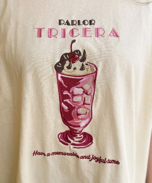 DOUBLE NAME（ダブルネーム）の「PARLOR刺しゅうリンガーTEE（Tシャツ/カットソー・レディース・ブルー/オフホワイト/ホワイト系その他2・FREE）」の15枚目の写真