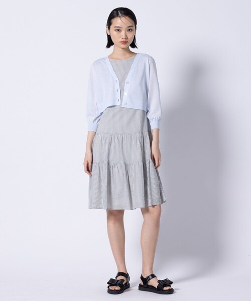 TOCCA(トッカ)の「WAVES ティアードドレス(ワンピース・レディース・ブルー系5/グレー系5・00/0/2/4/6)」の12枚目の写真