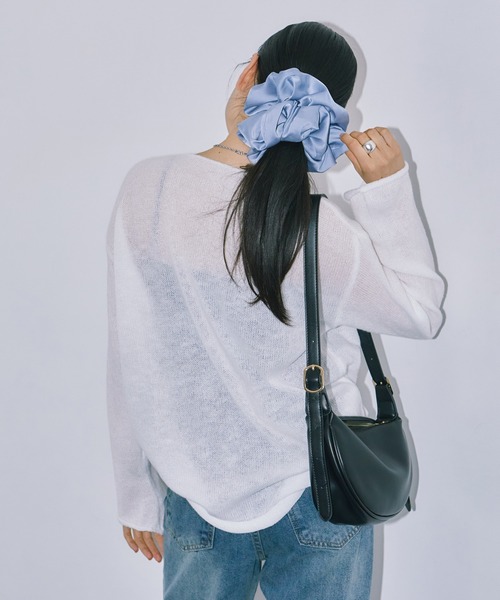 LIENCOEUR(リアンクール)の「シアーLGニットトップス(ニット/セーター・レディース・ライトピンク/ホワイト/グレー/レッド・FREE)」の18枚目の写真