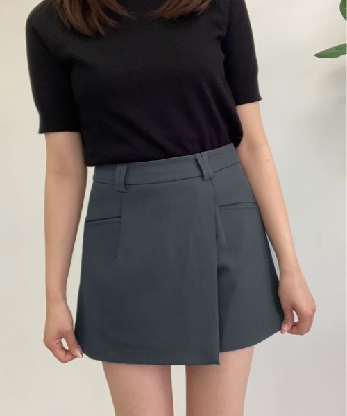 kirakiraShop(キラキラショップ)の「ラップ スカート パンツ(スカート・レディース・グレー/ブラック・S/M/L)」の10枚目の写真