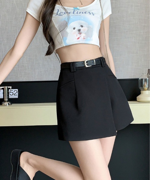 kirakiraShop(キラキラショップ)の「ラップ スカート パンツ(スカート・レディース・グレー/ブラック・S/M/L)」の17枚目の写真