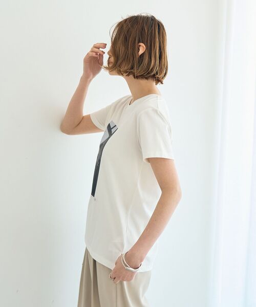 YECCA VECCA(イェッカヴェッカ)の「フォトプリントTee(Tシャツ/カットソー・レディース・オフホワイト/ブラック・FREE)」の4枚目の写真
