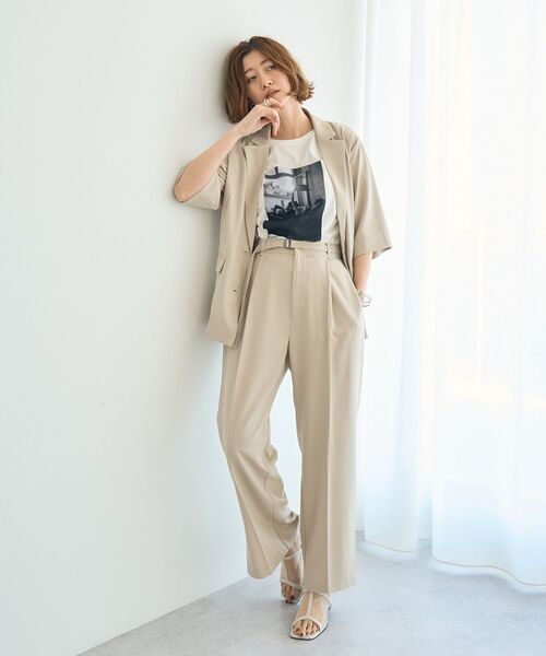 YECCA VECCA(イェッカヴェッカ)の「フォトプリントTee(Tシャツ/カットソー・レディース・オフホワイト/ブラック・FREE)」の8枚目の写真