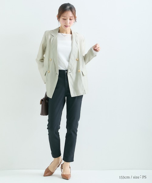 Petitjo(プッチージョ)の「小さいサイズ ゆるフィットスキニーツイルパンツ 低身長さん・小柄女性(その他パンツ・レディース・ライトベージュ/ブラック/カーキ・PSS/PS/PM/PL)」の17枚目の写真