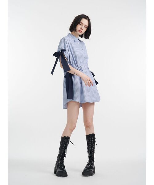 jouetie（ジュエティ）の「ウエストリボンチュニックシャツ