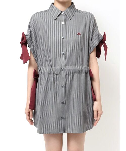 jouetie（ジュエティ）の「ウエストリボンチュニックシャツ（シャツ/ブラウス・レディース・オフホワイト/グレー/ブルー/ボルドー・MEDIUM）」の20枚目の写真