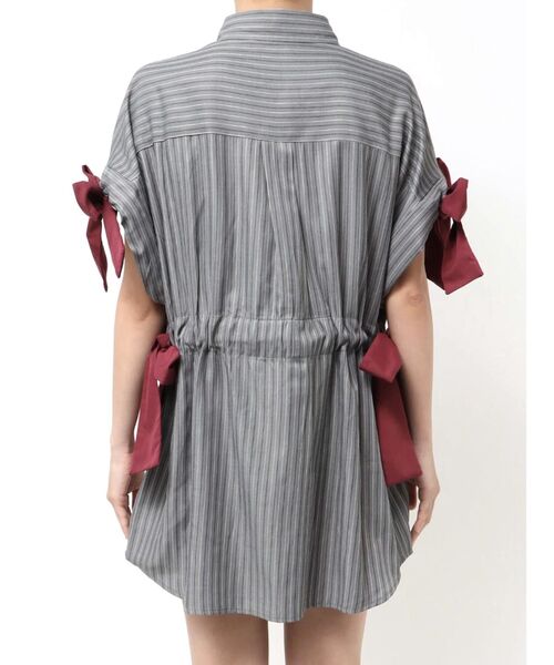 jouetie（ジュエティ）の「ウエストリボンチュニックシャツ（シャツ/ブラウス・レディース・オフホワイト/グレー/ブルー/ボルドー・MEDIUM）」の22枚目の写真