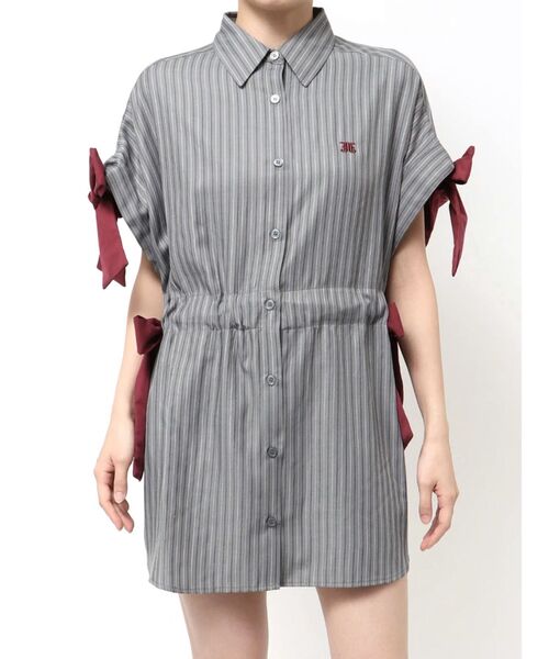 セール】ウエストリボンチュニックシャツ（シャツ/ブラウス）｜jouetie