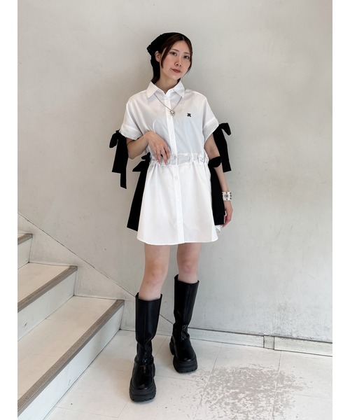 jouetie（ジュエティ）の「ウエストリボンチュニックシャツ（シャツ