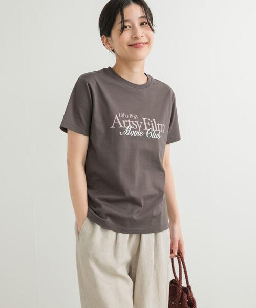 URBAN RESEARCH DOORS（アーバンリサーチドアーズ）の「MIXロゴプリントTシャツ（Tシャツ/カットソー・レディース・ホワイト系その他/グレー系その他/オフホワイト・MEDIUM）」の3枚目の写真