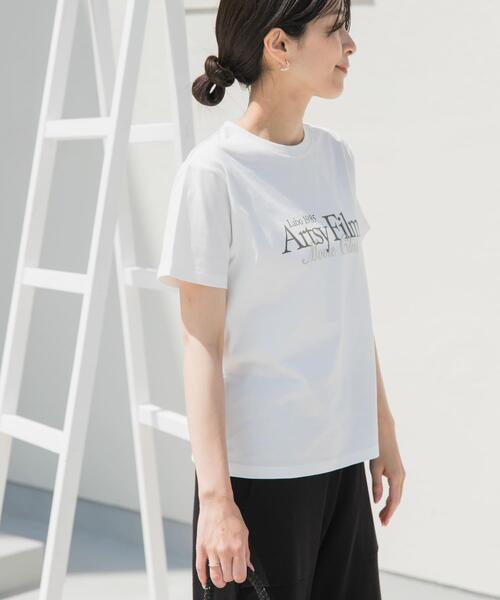 URBAN RESEARCH DOORS（アーバンリサーチドアーズ）の「MIXロゴプリントTシャツ（Tシャツ/カットソー・レディース・ホワイト系その他/グレー系その他/オフホワイト・MEDIUM）」の10枚目の写真