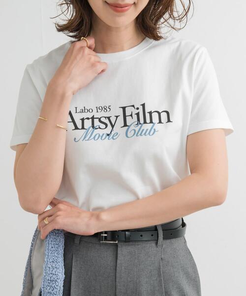 URBAN RESEARCH DOORS（アーバンリサーチドアーズ）の「MIXロゴプリントTシャツ（Tシャツ/カットソー・レディース・ホワイト系その他/グレー系その他/オフホワイト・MEDIUM）」の13枚目の写真