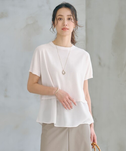 ニット セーター 「洗える・抗菌防臭」FABRIC COMBI ニット レディース 洗える・抗菌防臭】FABRIC コンビ ニット / J.PRESS LADIES L