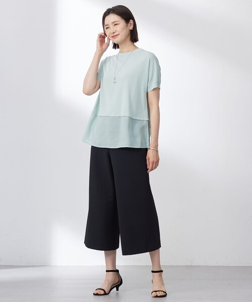 ニット セーター 「洗える・抗菌防臭」FABRIC コンビ ニット レディース 洗える・抗菌防臭】FABRIC コンビ ニット / J.PRESS LADIES