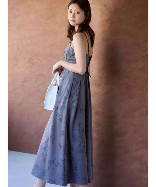 MERCURYDUO（マーキュリーデュオ）の「リネンライクバックレースアップキャミワンピース（ワンピース・レディース・ベージュ/アイボリー/ブラック/グレー・X-SMALL/SMALL/MEDIUM）」の14枚目の写真