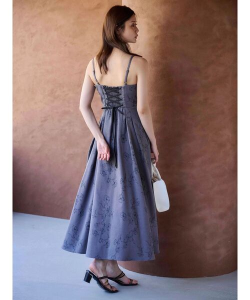 MERCURYDUO（マーキュリーデュオ）の「リネンライクバックレースアップキャミワンピース（ワンピース・レディース・ベージュ/アイボリー/ブラック/グレー・X-SMALL/SMALL/MEDIUM）」の16枚目の写真