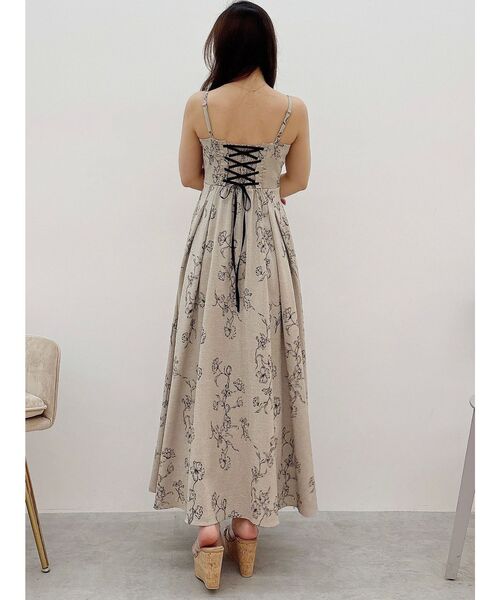 新品✨【 マーキュリーデュオ 】ロング レースワンピース キャミワンピース M MERCURYDUO/マーキュリーデュオ]ジオメトリックロングキャミ