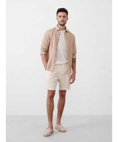 BANANA REPUBLIC FACTORY STORE 7インチ リネンブレンド デッキ